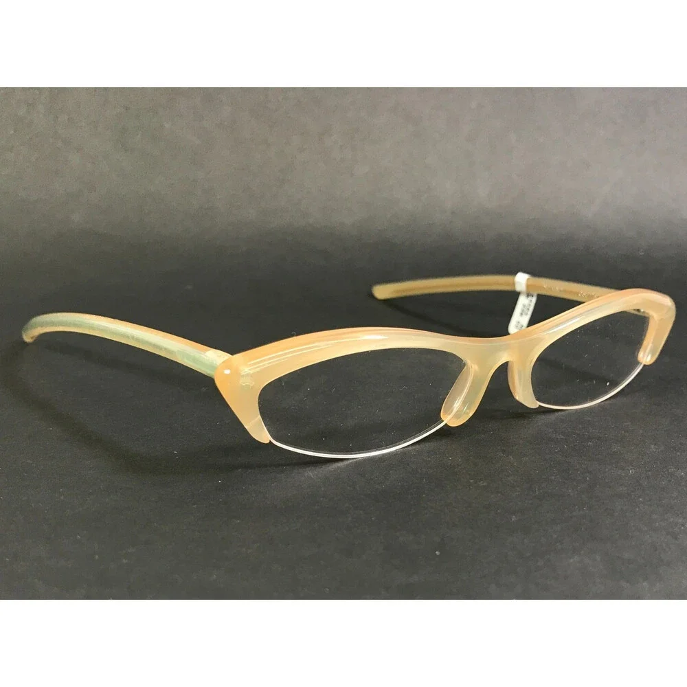 Reiz Augenspiel Eyeglasses Frames S-030 Col 25 Nude Gold Oval Half Rim 50-17-140